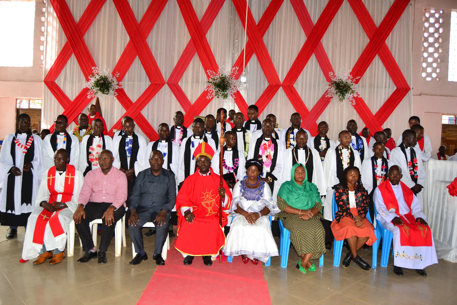 Anglican Church Evangelists with Bishop